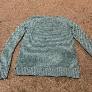 Light Blue Sweater With Subtle Metallic Sparkles